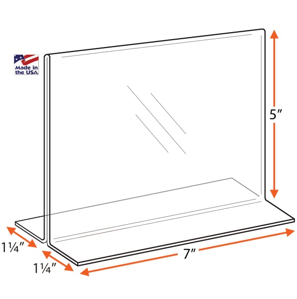 table tents, signs, counter top frames, H9 ip, H9-0705 ip, 7 x 5, 7 x 5,  Styrene, Horizontal, Open Bottom, Bottom Loading, Ad Frame, Sign Holder