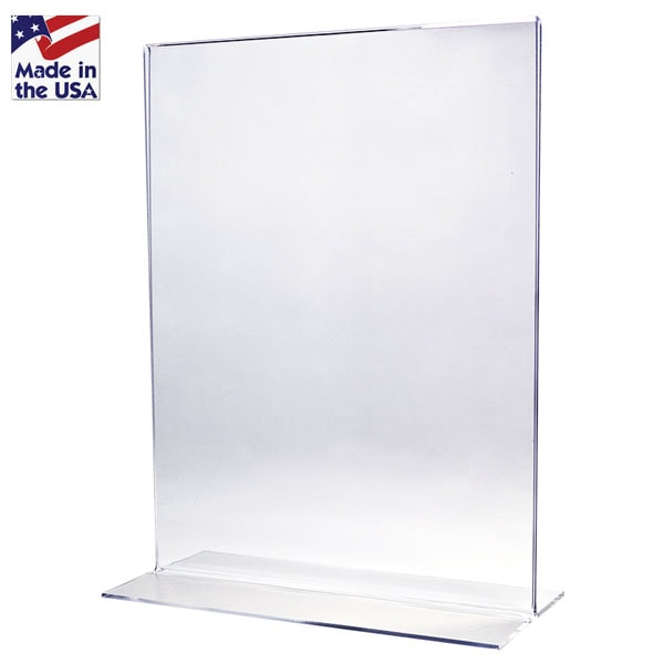 11 x 8.5 Clear Acrylic Wall mount sign holder display frames lot of 6 