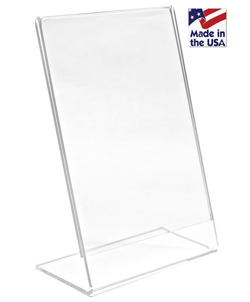 Transparent 8.5X11' Acrylic Table Display Stands with Screws