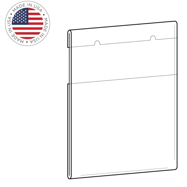 Wall Poster Frame with Notch ACRYLIC - 4"wide x 6"high