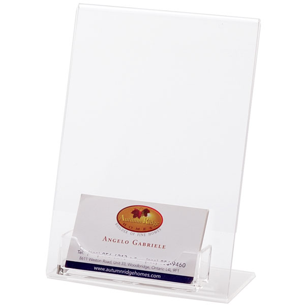 Acrylic Sign Holder 8.5x11 Wholesale | Slant Back Letter Size Ad Frame