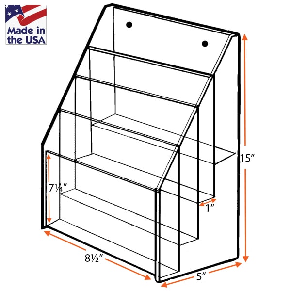 4-Sided Multi-Tiered Acrylic Rotating Display Stand - Great for