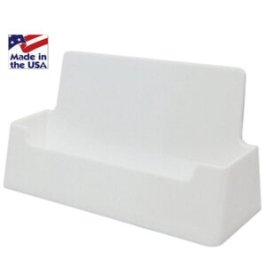 Free Standing White Business Card Holder Display