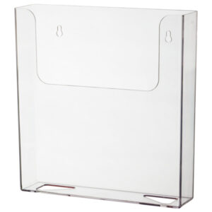 Wall Mount Clear Letter size Brochure Holder