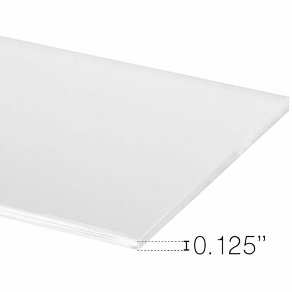 0.125" Clear Acrylic Flat Sheet - 1' x 1'