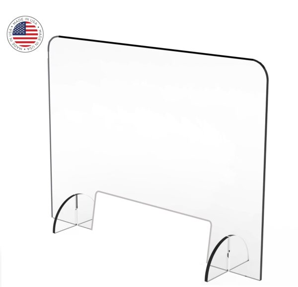 Premium 1/4" Sneeze Guard - 36" x 32" with 20"w x 12"h access slot