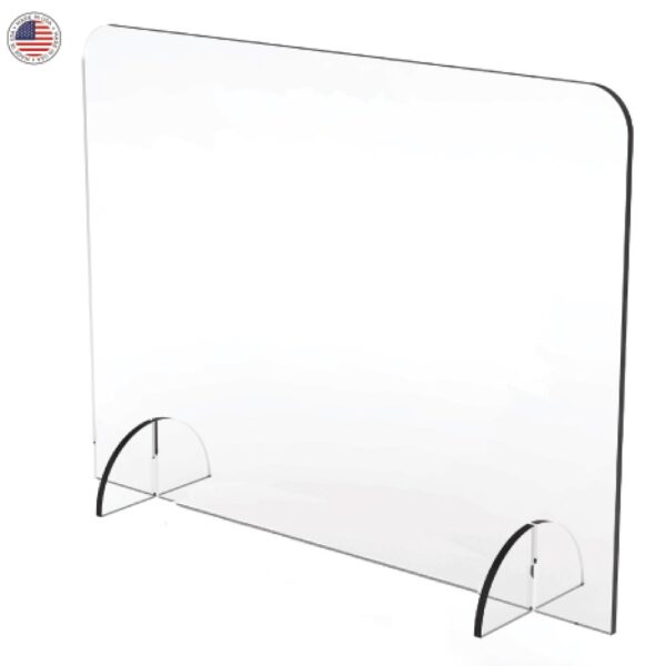 Premium 1/4" Sneeze Guard - 40"w x 32"h with No Opening