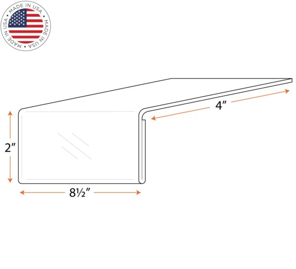 Shelf Talker Plastic 8.5"w x 2"h