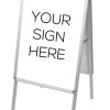 A-Frame Snap-Open Sidewalk Poster Stand - Image 2