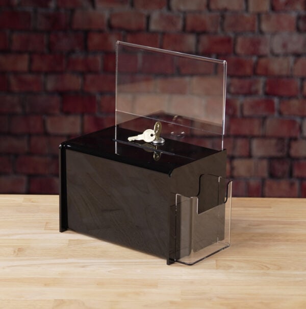 Upscale Black Keyed lock ballot Entry Box