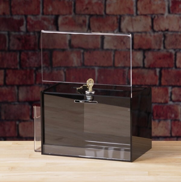 Upscale Black Keyed lock ballot Entry Box