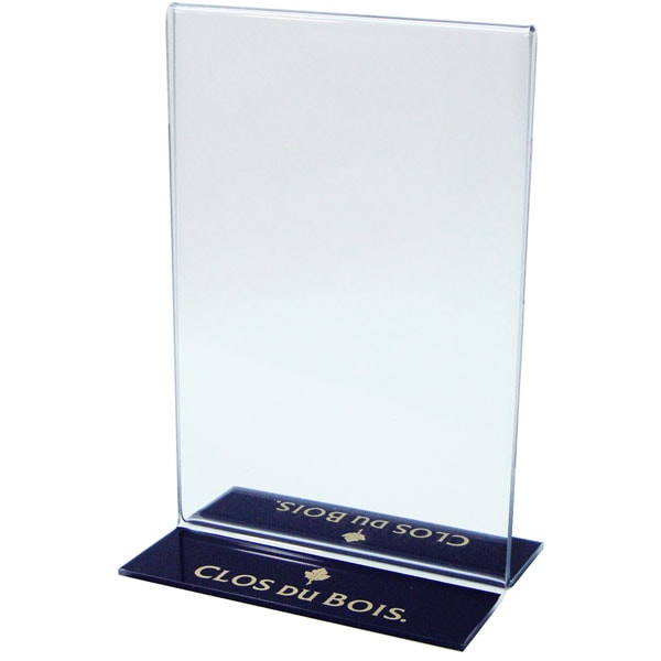 5 x 7 T-Style Top Loading Acrylic Sign Holder, 405C