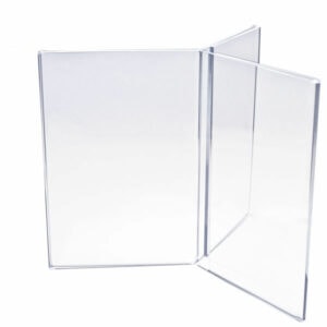 Clear Acrylic Six Sided Table Tent Display