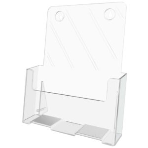 Clear Letter size Countertop or Wall Mount Brochure Holder