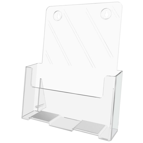 Clear Letter size Countertop or Wall Mount Brochure Holder