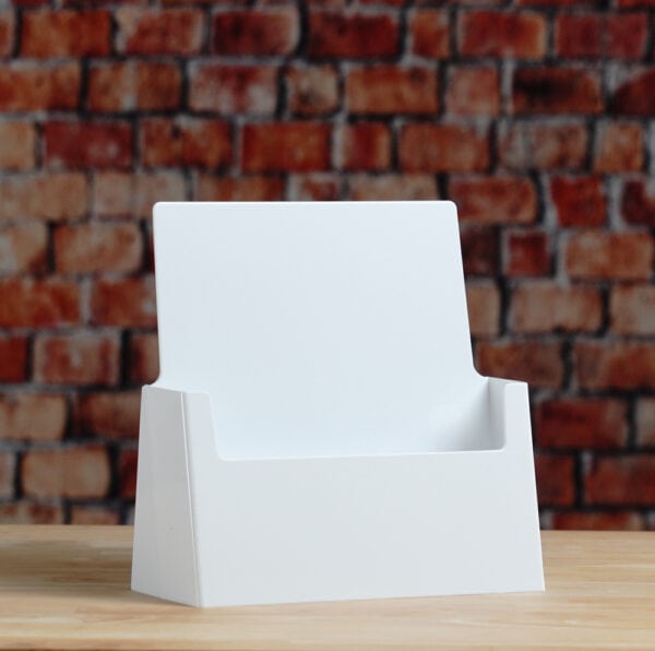 Letter size WHITE Brochure HOLDER