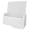 WHITE Letter Size Holder with Business Card Pocket