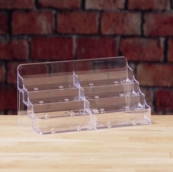 Clear 4 Tired eight pocket business card holder