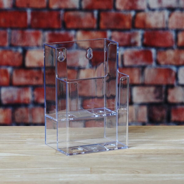 Clear 2 tiered Brochure Holder