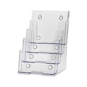 Clear Four Pocket Brochure Holder