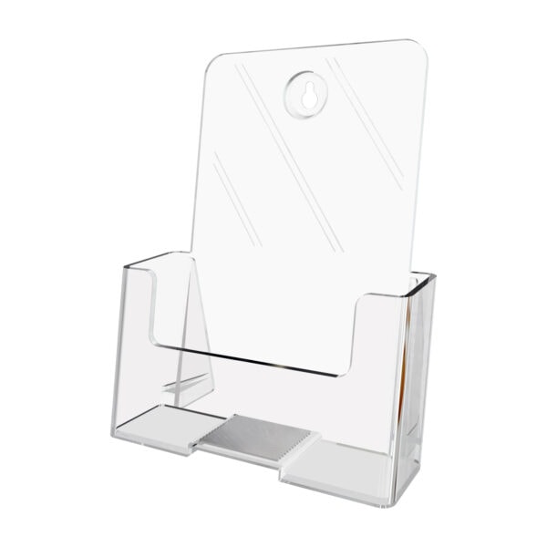 Clear Pamphlet Countertop or Wall Mount Brochure Holder