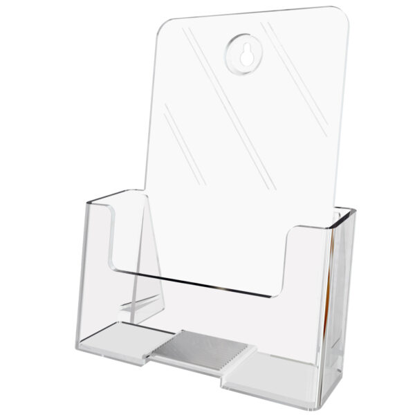 Clear Pamphlet Countertop or Wall Mount Brochure Holder