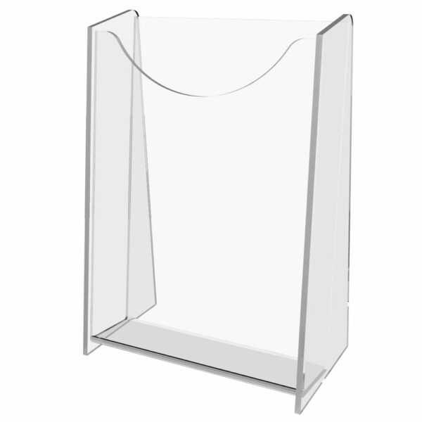 Clear 4" wide Upscale Brochure Holder