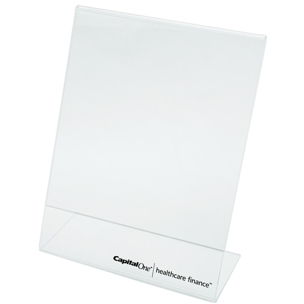 5.5 x 8.5 Clear Acrylic Sign Holder with Slant Back Design Portrait,  Vertical Picture Frame