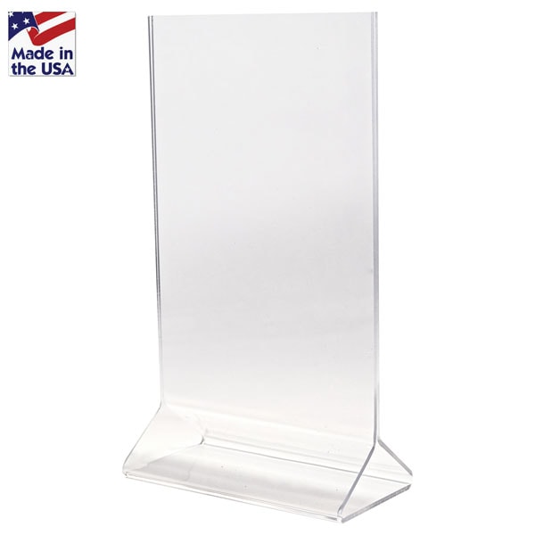 table tents, signs, counter top frames, H9 ip, H9-0705 ip, 7 x 5, 7 x 5,  Styrene, Horizontal, Open Bottom, Bottom Loading, Ad Frame, Sign Holder