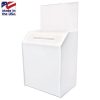 8.5 x 10 x 6 White Ballot Box