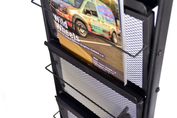 6 Shelf Mobile Literature Rack - Image 4