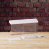 outdoor pocket has a clear front panel