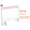 Sneeze Guard - 30"w x 24"h with 6"h access slot - Image 2