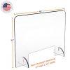 Sneeze Guard - 40"w x 32"h with 6"h access slot - Image 3