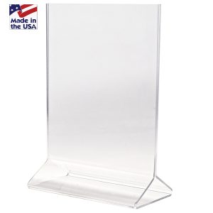 Bottom Loading Tabletop Sign Holder