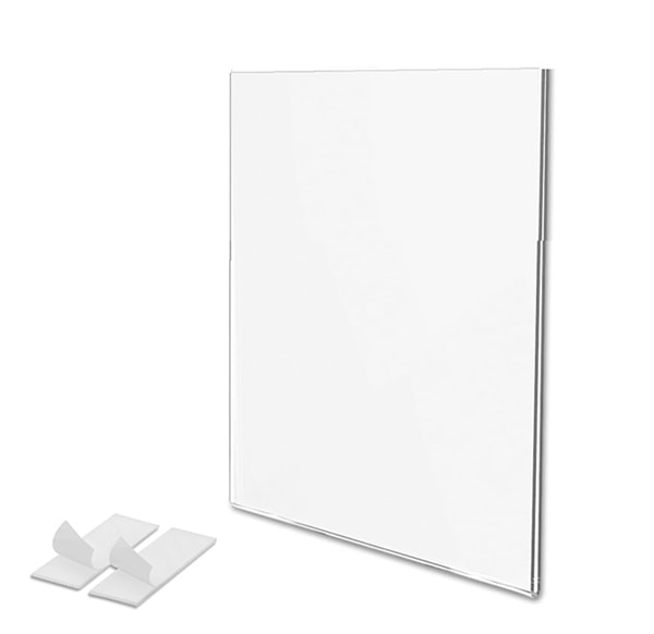 Wall Mount Frame with Two Strips of Double Sided Adhesive