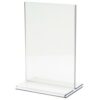 Top Loading Frame FLAT BASE Acrylic 8.5"wide x 11"high! This versatile sign holder is perfect for displaying menus, drink specials, and more in a bar or restaurant setting