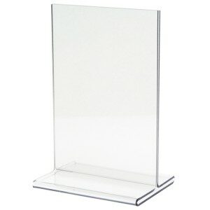 Top Loading Frame FLAT BASE Acrylic 8.5"wide x 11"high! This versatile sign holder is perfect for displaying menus, drink specials, and more in a bar or restaurant setting