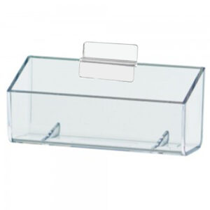 Clear Slatwall Business Card Holder