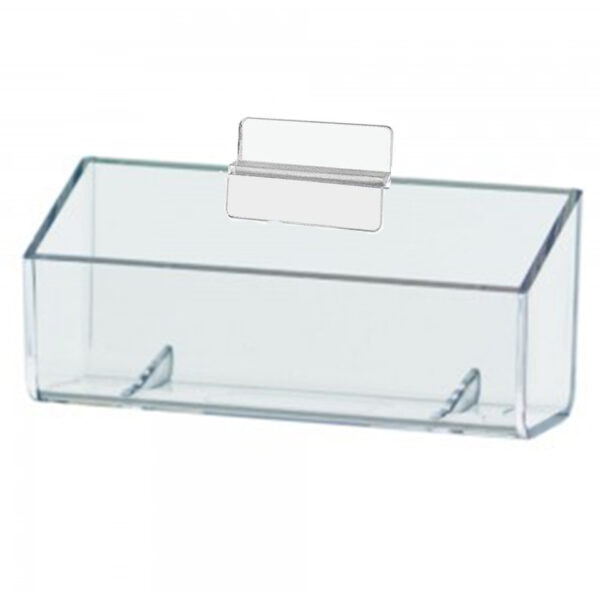 Clear Slatwall Business Card Holder