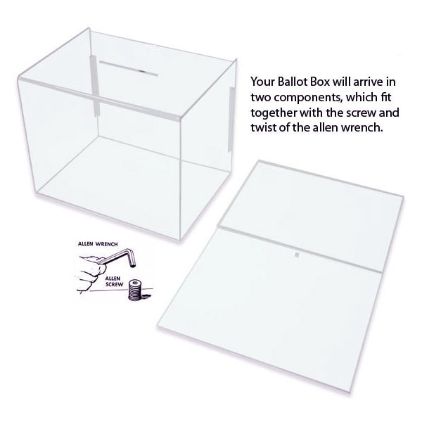 Lock Box Acrylic Clear Plexiglass Donation Box / Suggestion Box / Ballot  Box -  Norway